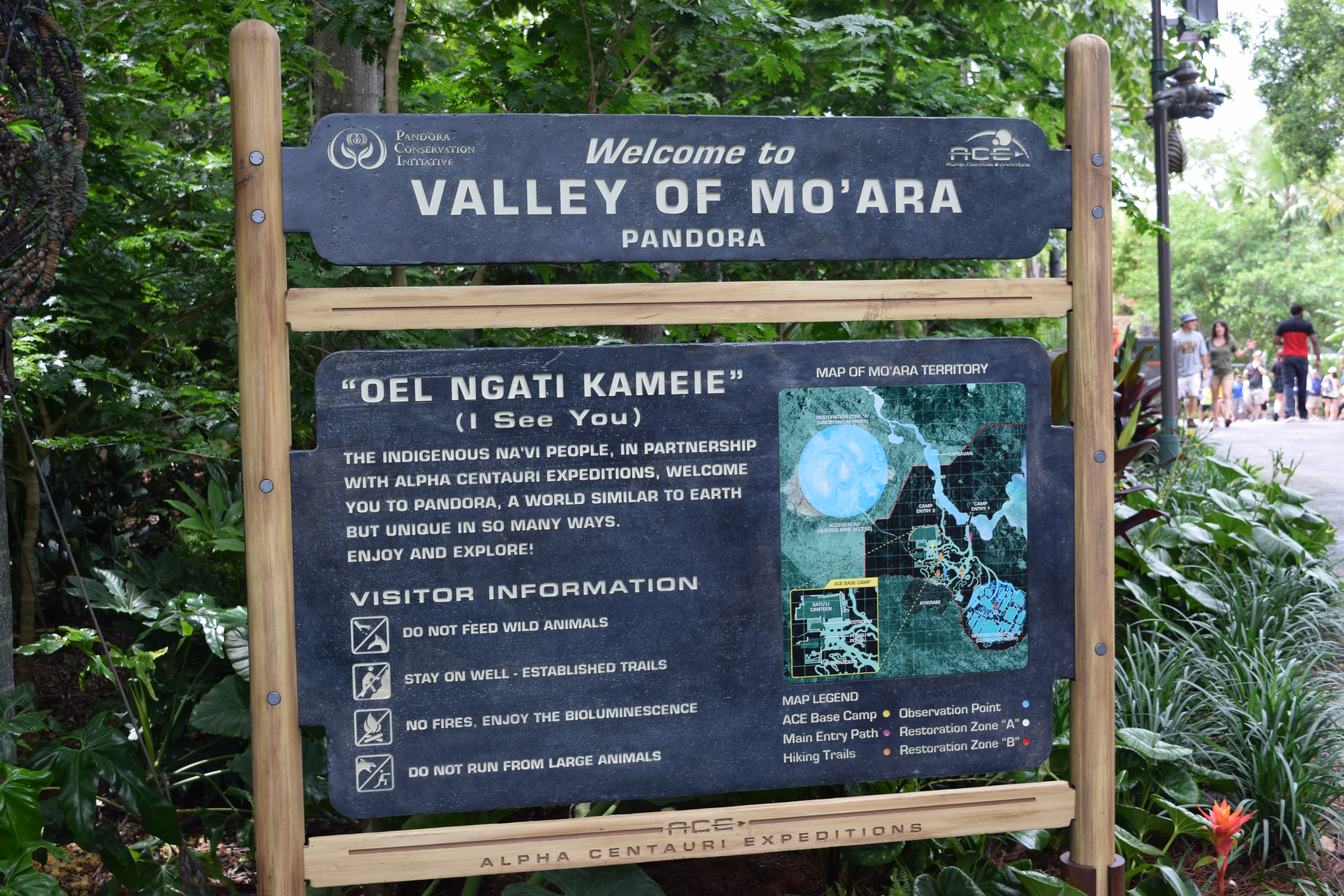 Pandora Welcome Sign Pandora: The World of Avatar sign
