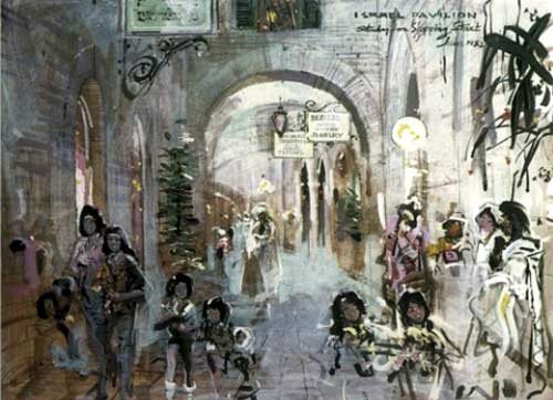 Concept Art for Israel Pavilion Epcot
