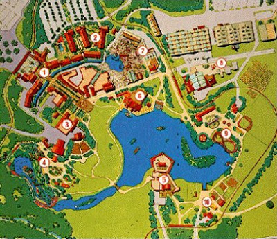 Disney America Overview Map