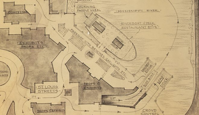Abandoned Disney Riverfront Square Blueprints
