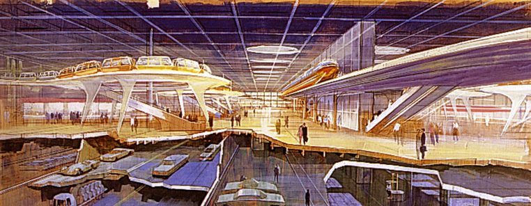 Epcot Concept Art Domed City