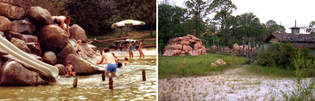 River Country Kiddie Cove Before and Afer