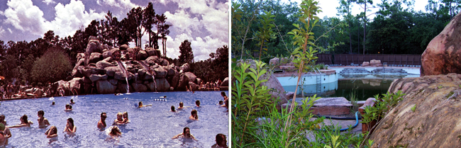 River Country Pool Before and After