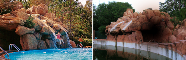 River Country Slides Before and After