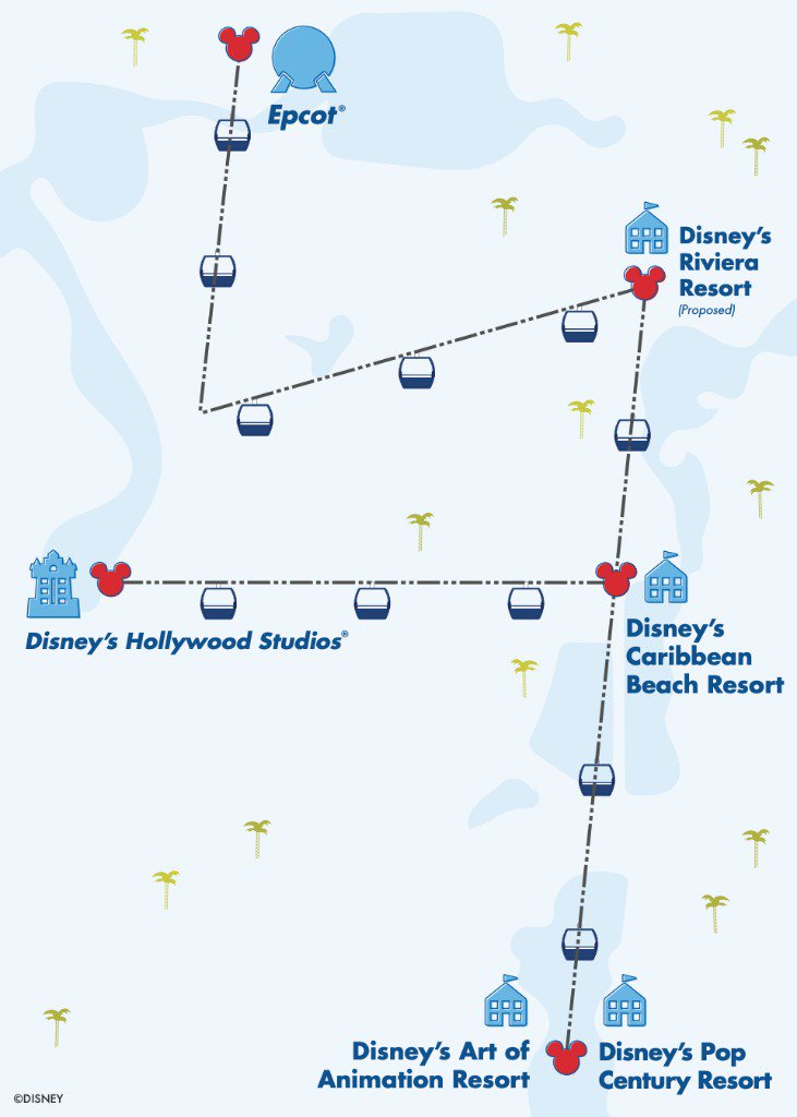 Disney Skyliner Review Map