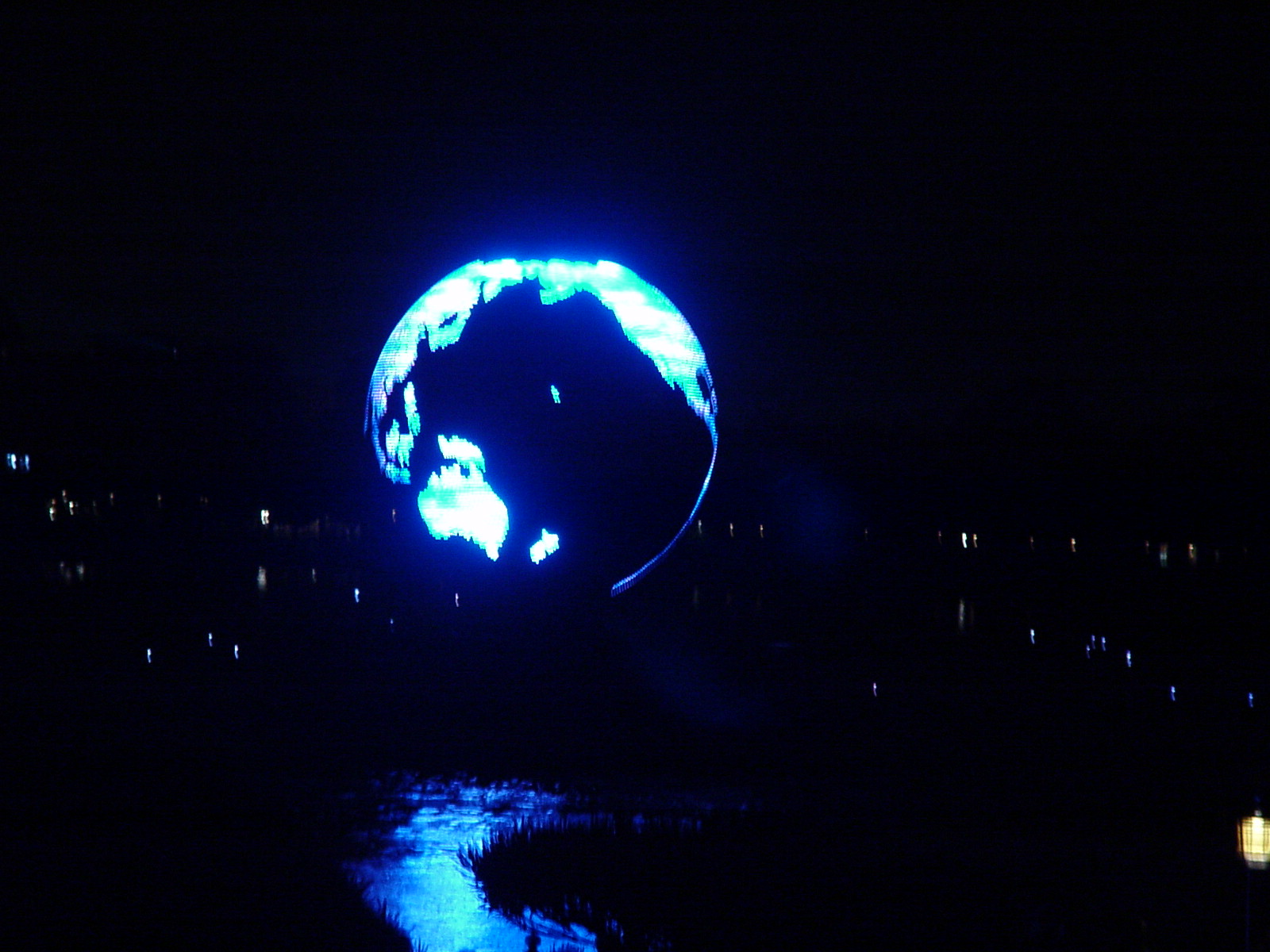 IllumiNations globe at night