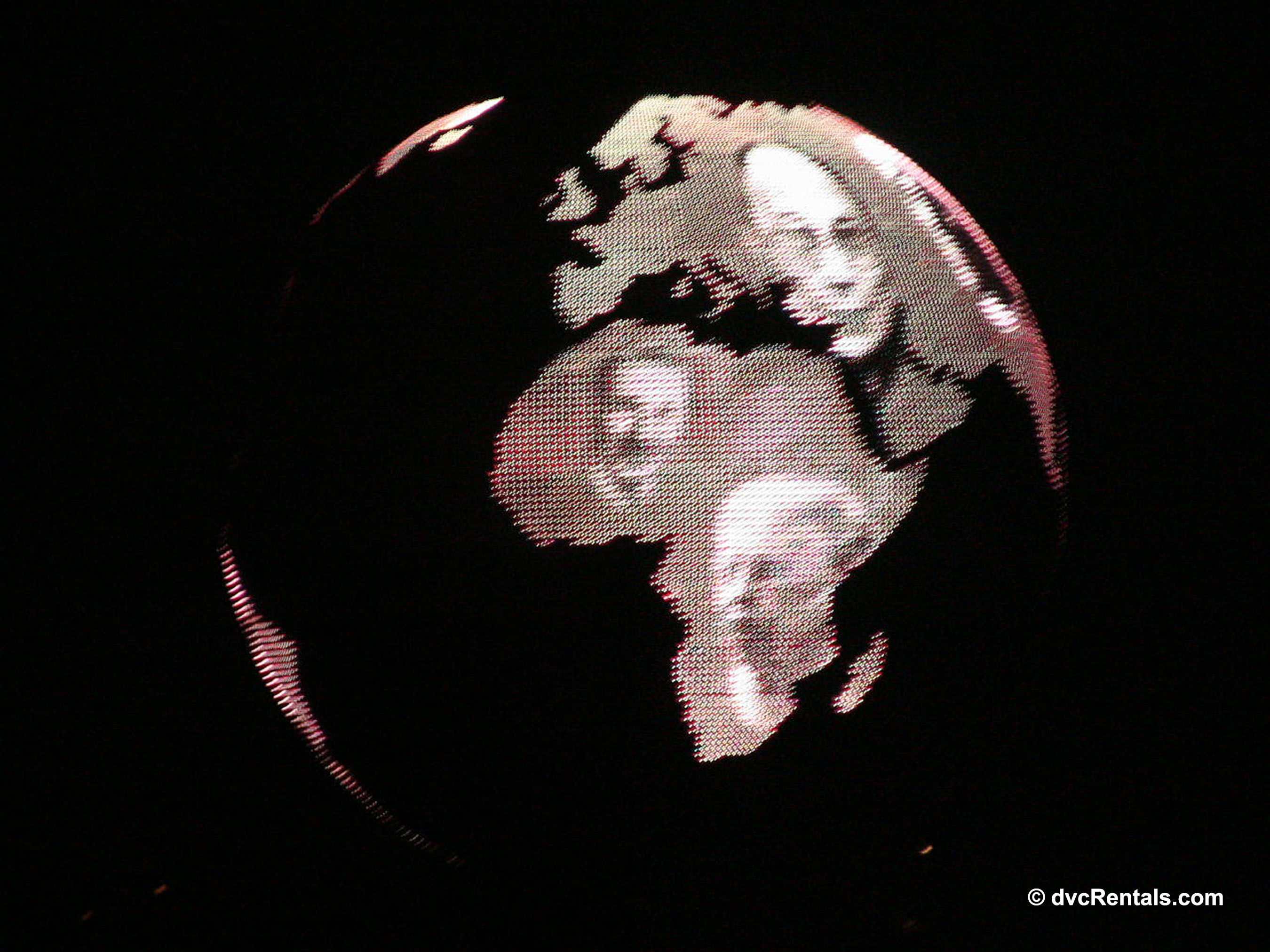 Illuminations pictures on globe