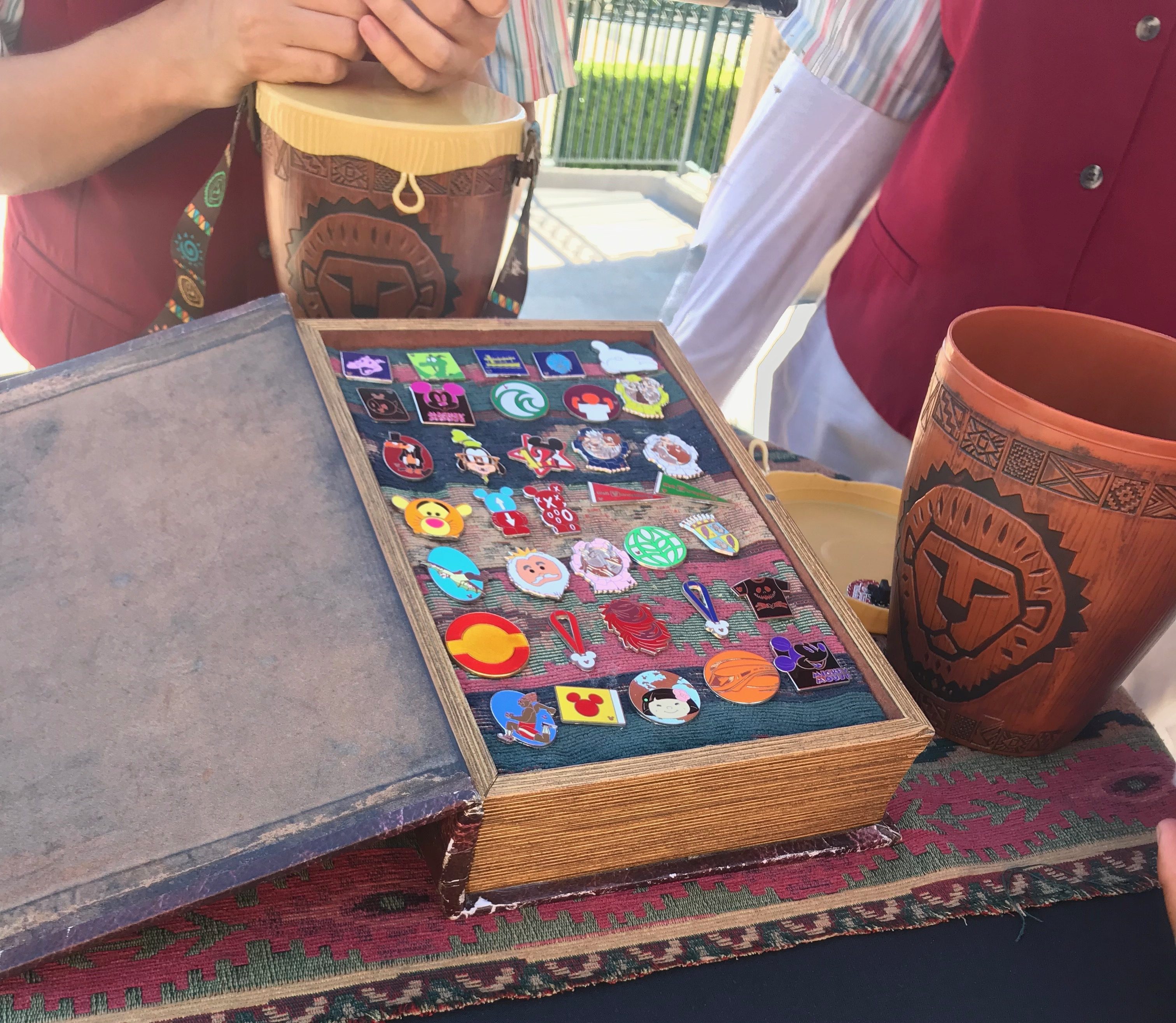 Pin Board inside of a fake book