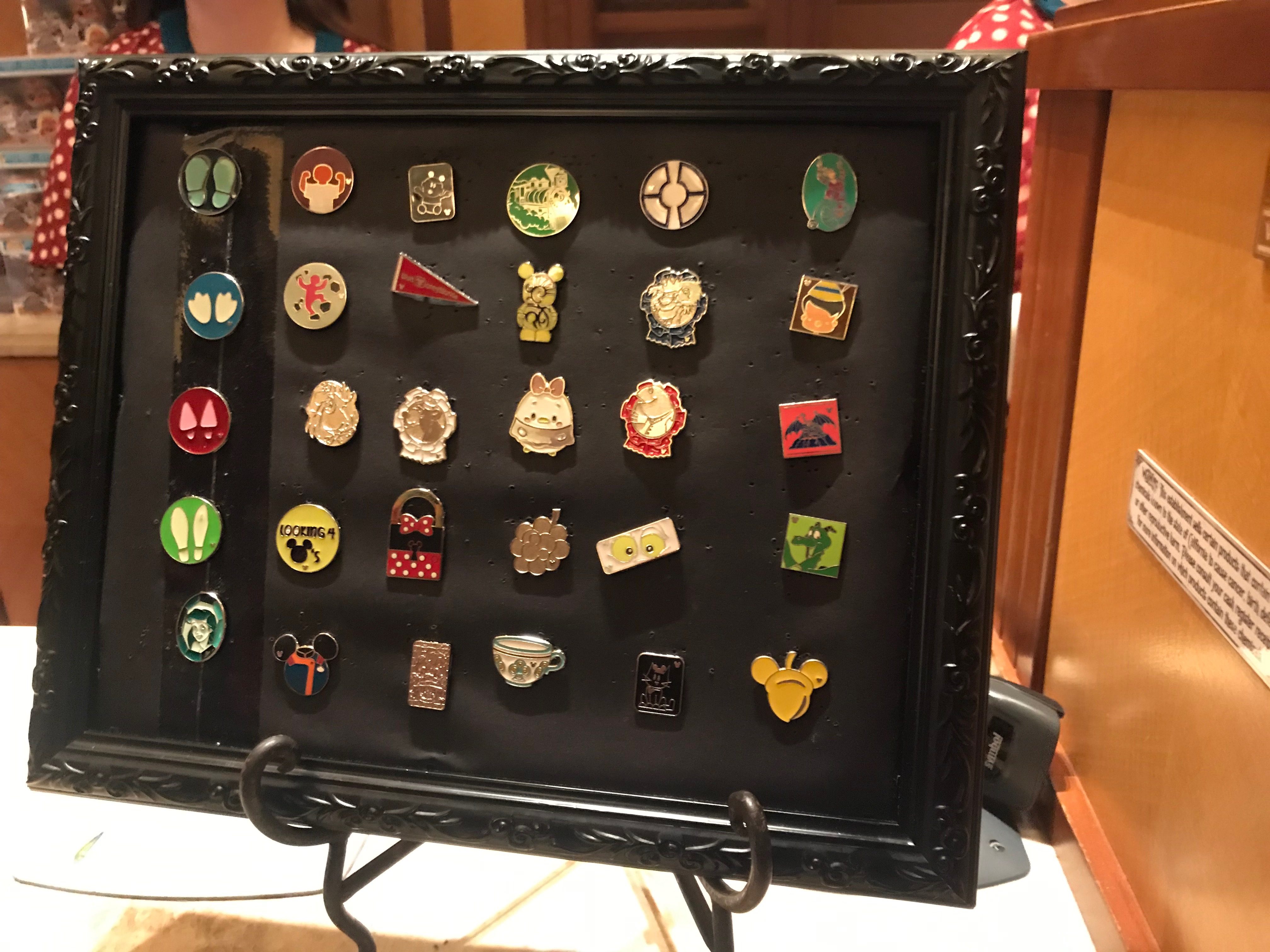 Pin Board in a frame at California Adventure
