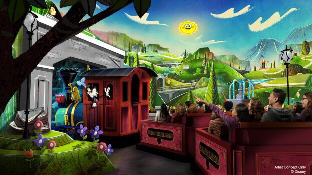 Featured image for “What time do you need to be at the park to rope drop Mickey and Minnie’s Runaway Railroad?”