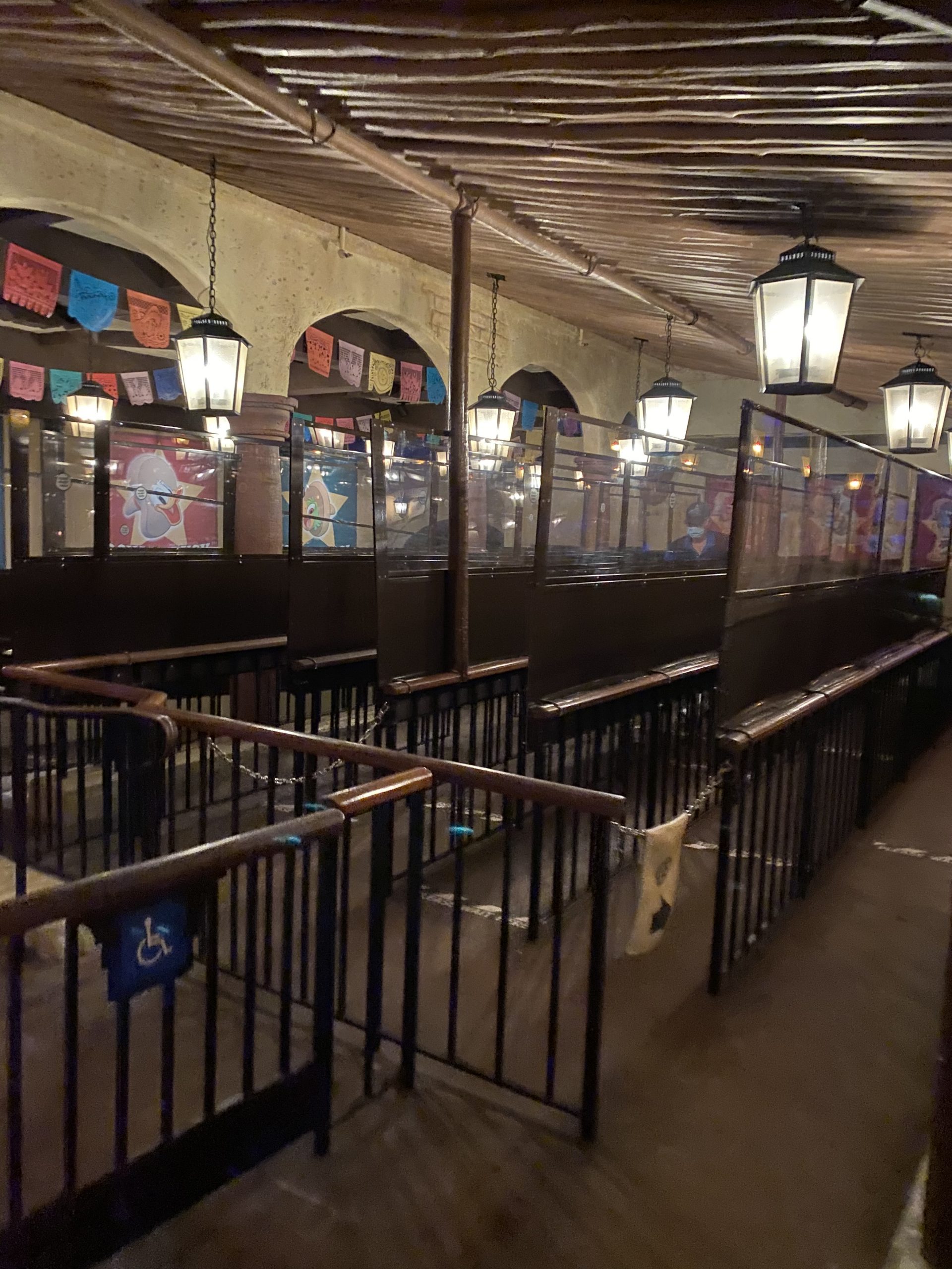 Disney Queues with Partitions COVID