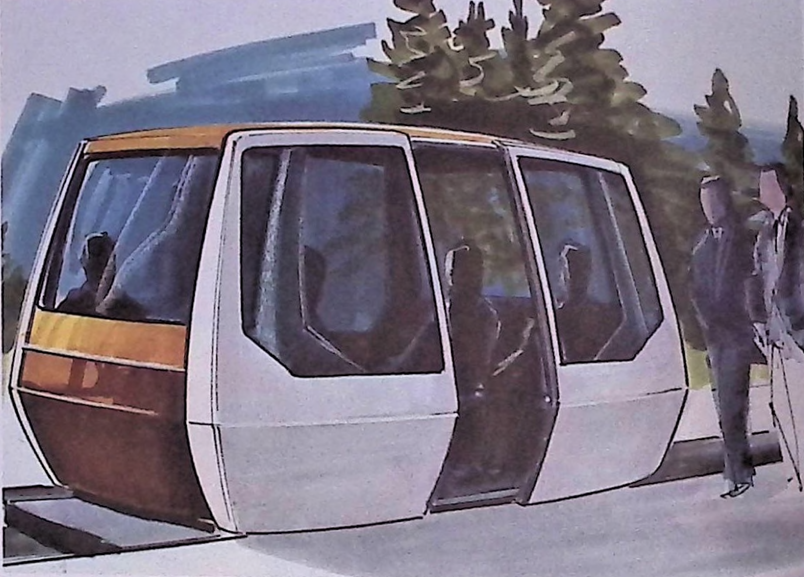 Concept art for Disney WEDway People Mover